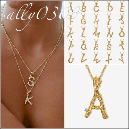 【ADORNMONDE】アルファベット イニシャル ネックレス 関送込 イニシャル アルファベット ネックレス・ペンダント(レディース
