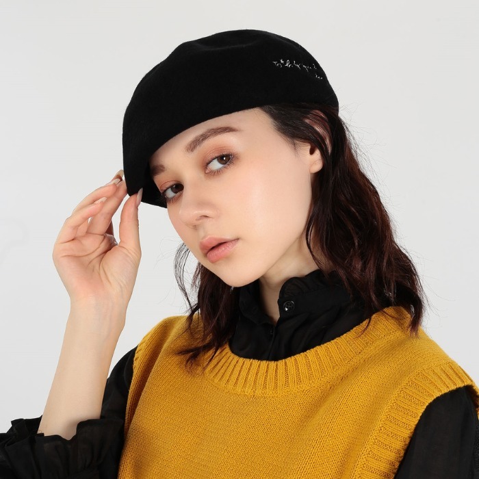 agnes b. ** BERET LOVE YOU 刺繍 ベレー帽 Giftにも♪ (Agnes b