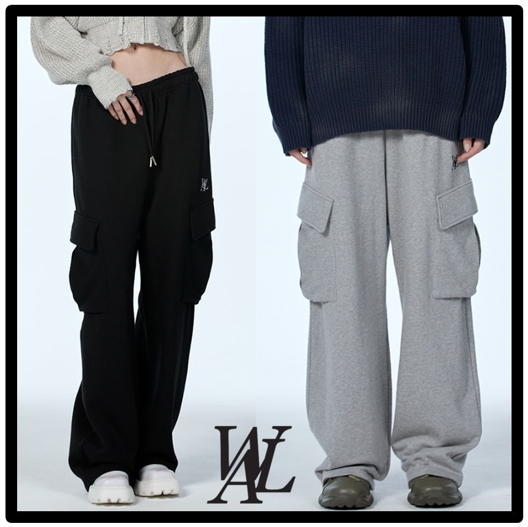 ☆送料・関税込☆WOOALONG☆Pocket relax wide pants☆ パンツ