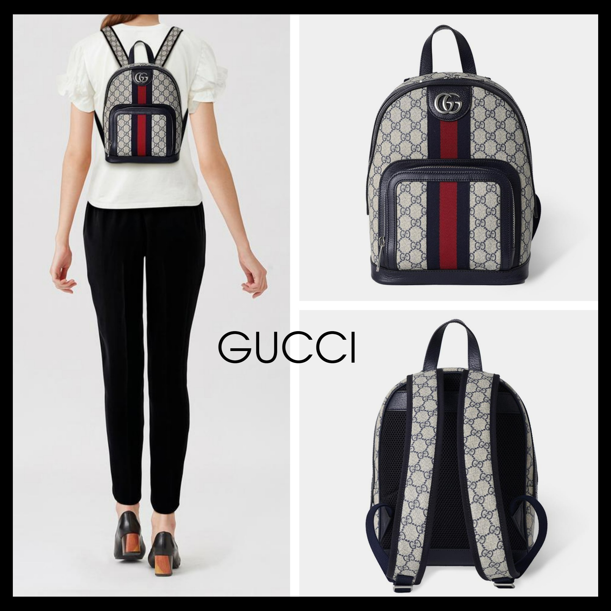【GUCCI】直営/正規店 OPHIDIA GG SMALL BACKPACK リュック