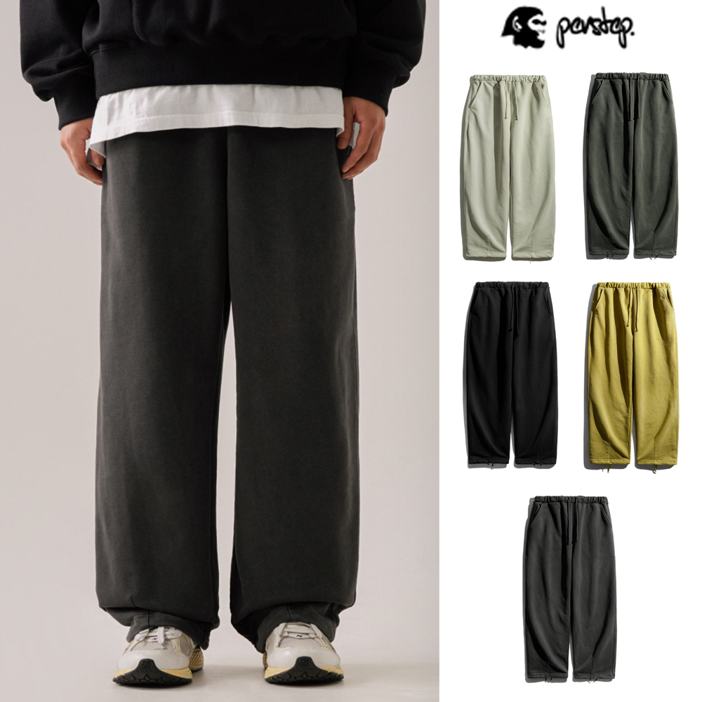 【PERSTEP】23FW★ Grain pigment wide pants