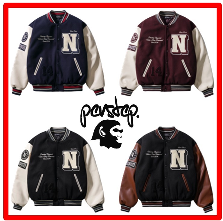 ☆韓国の人気☆【PERSTEP】☆REMAIN VARSITY JACKE.T☆