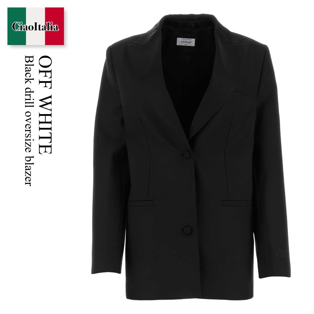 ジャケット Off White Black Drill Oversize Blazer