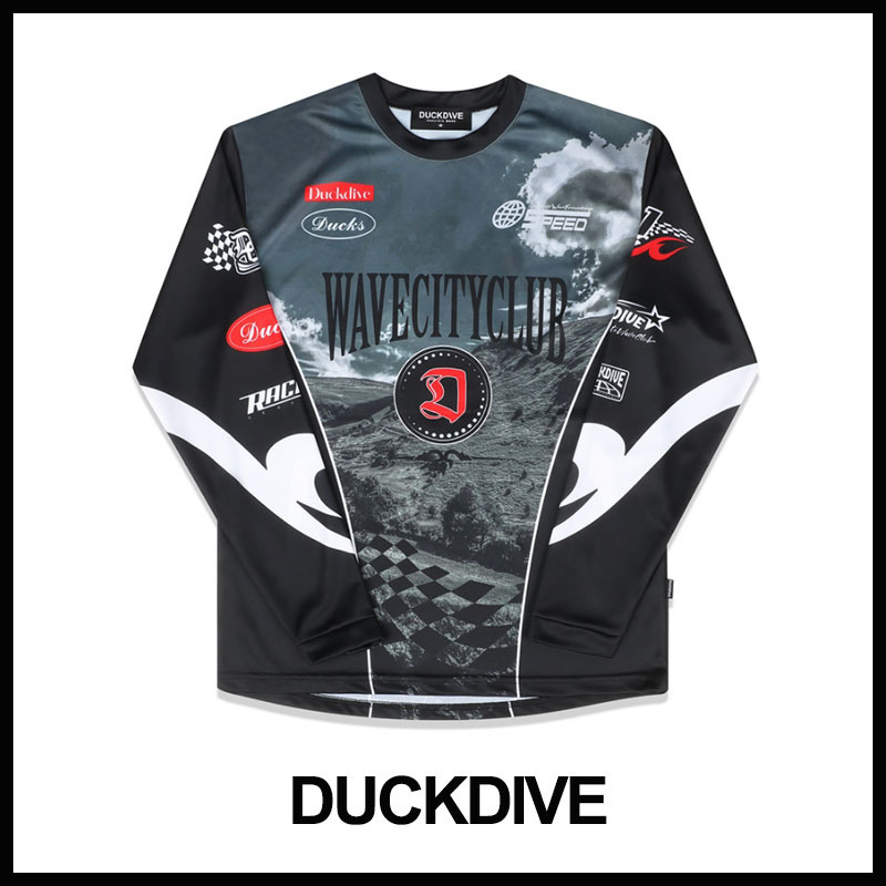 ☆DUCKDIVE☆RACER SYBOL MESH JERSEY LONG SL