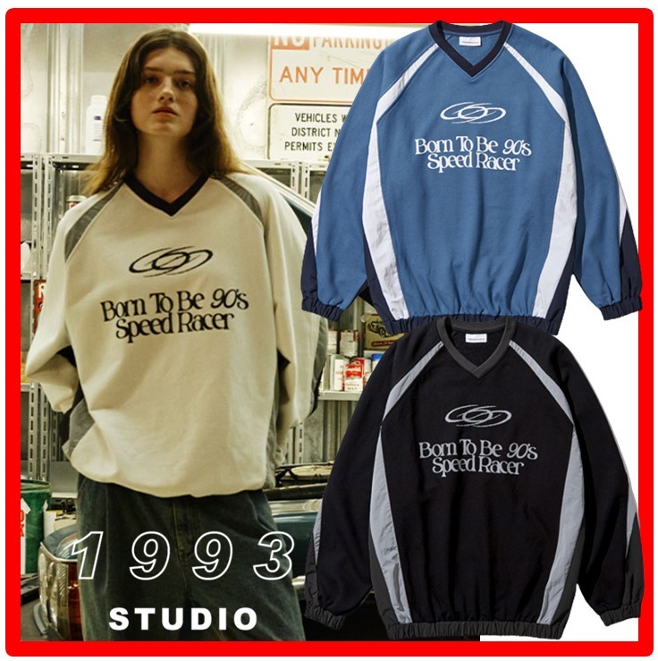 ★人気★【1993 STUDIO】★SPEED RACER RAGLAN SWEATSHIR.T★