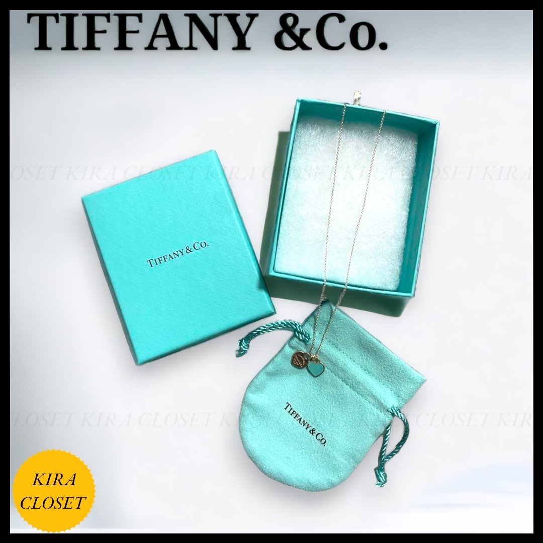 大人気 すぐ届く【Tiffany & Co】ダブル ハートタグ ペンダント