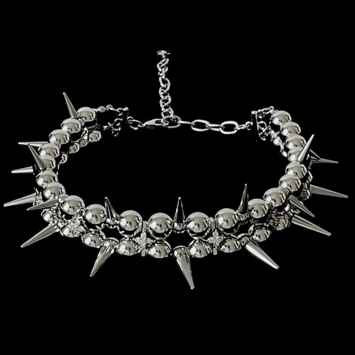 国内で当店のみ 666999 - ‘Extraction’ double layer spikes