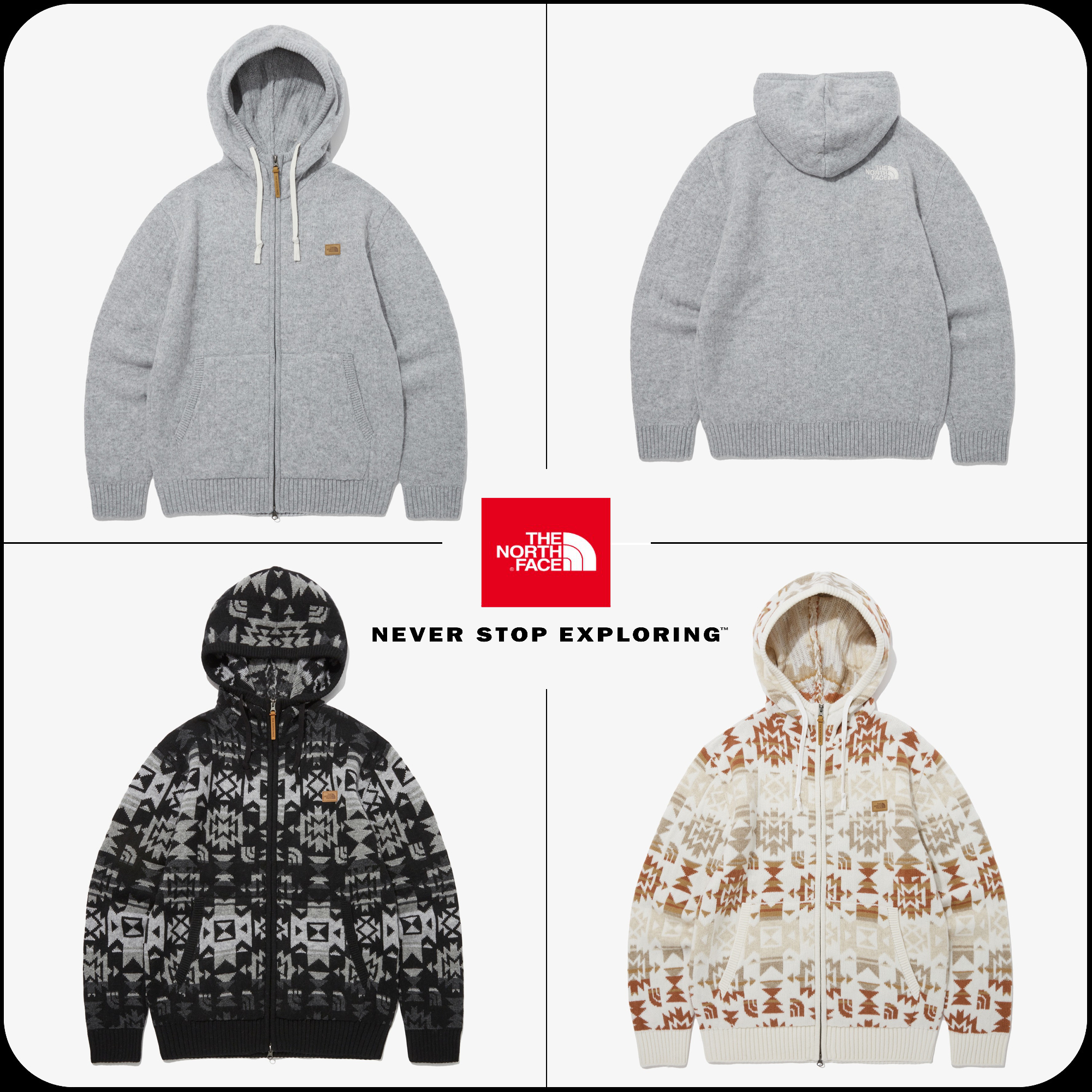 [THE NORTH FACE] ★NAVAHO AIR WOOL SWEATER HOODIE
