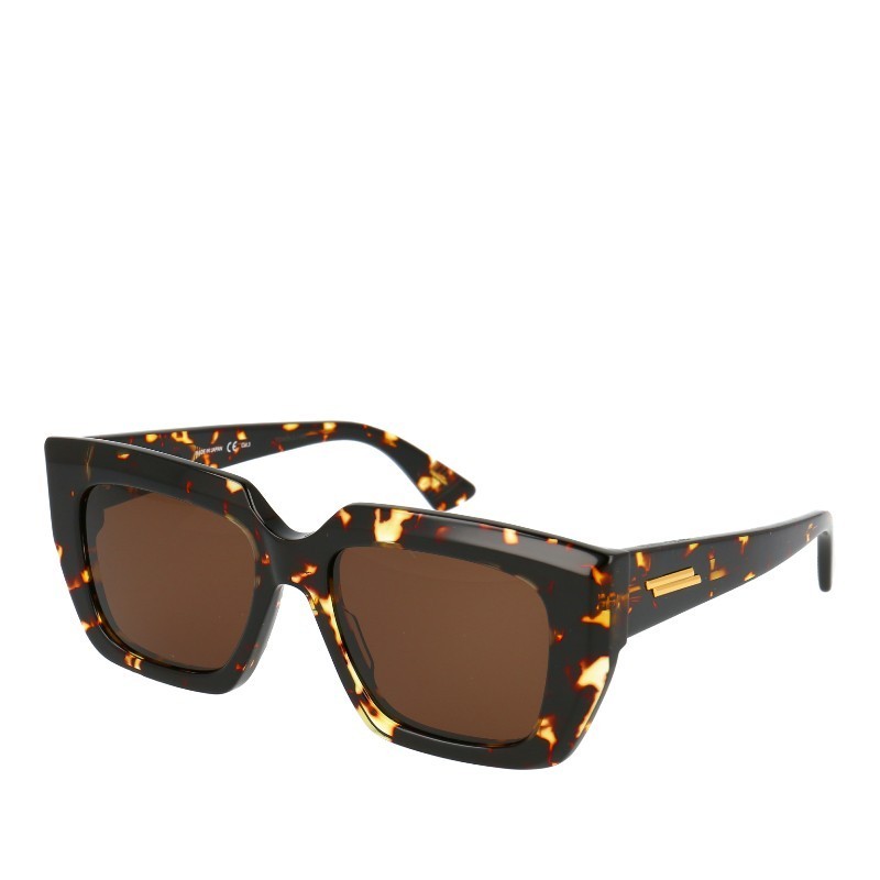 サングラス BOTTEGA VENETA Woman Sunglasses Brown BV1277S 002 Bottega Veneta Bv1276s Havana Female Rectangle Sunglasses