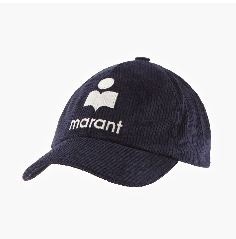 Isabel Marant☆TYRON 刺繍ロゴ コーデュロイ ボールキャップ