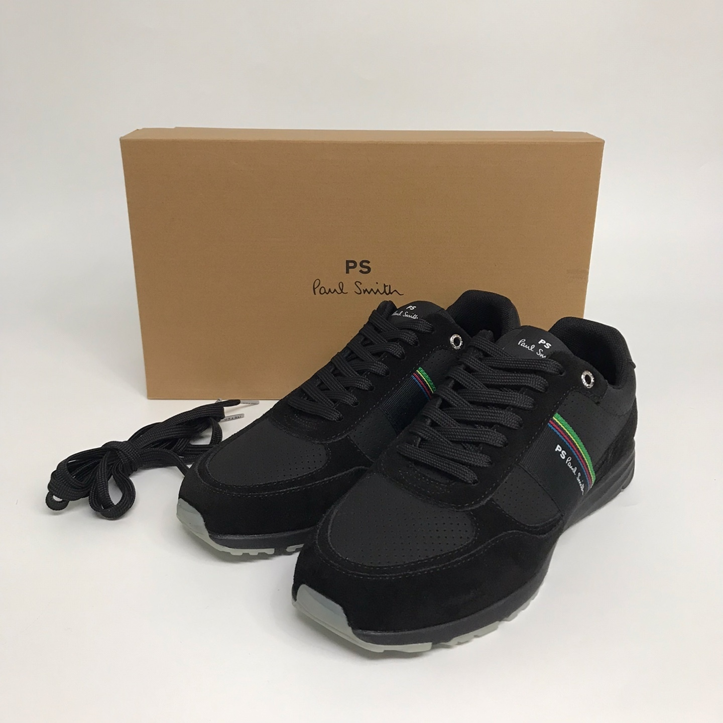 Paul Smith☆メンズストライプ ブラックスニーカー