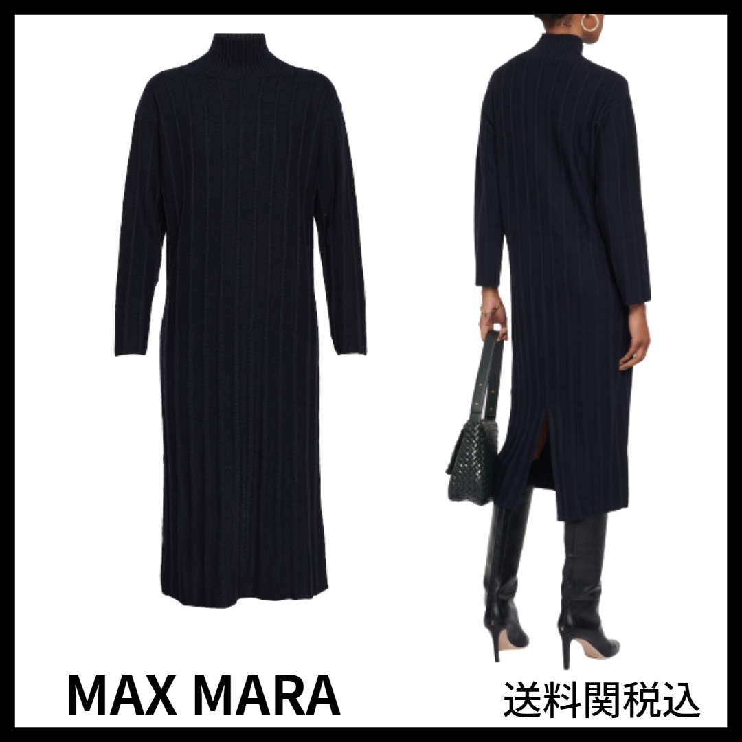 送料関税込み★MAX MARA★レジャーアレッツォウールミディドレス