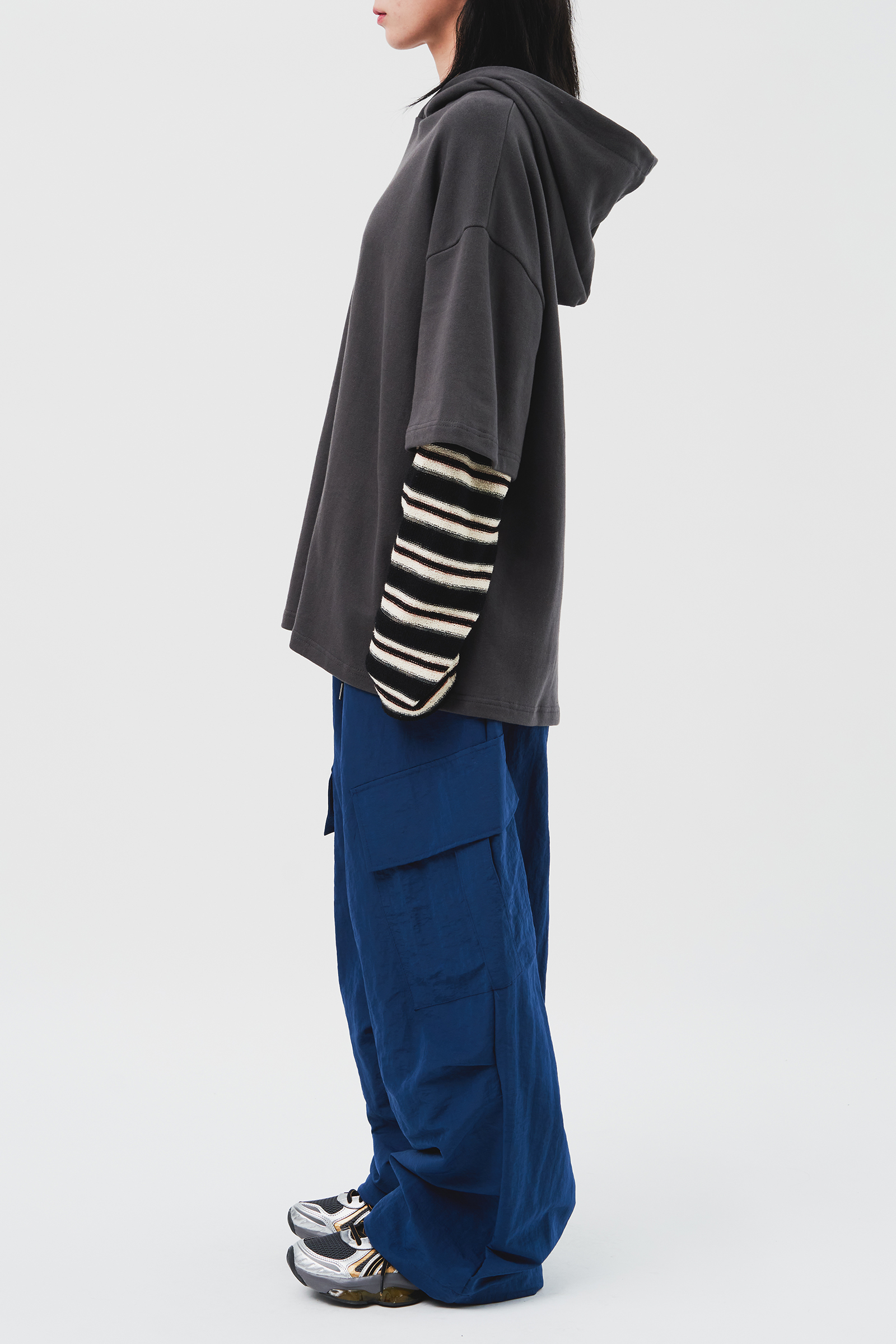 【HI FI FNK】Dumb Mix Layered Hoodie HI FI FNK】Dumb Mix Layered Hoodie (HI FI FNK/パーカー