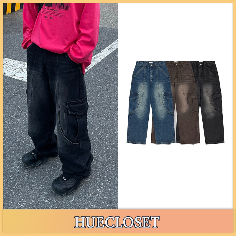【HUECLOSET】マッドカーブカーゴデニムパンツ