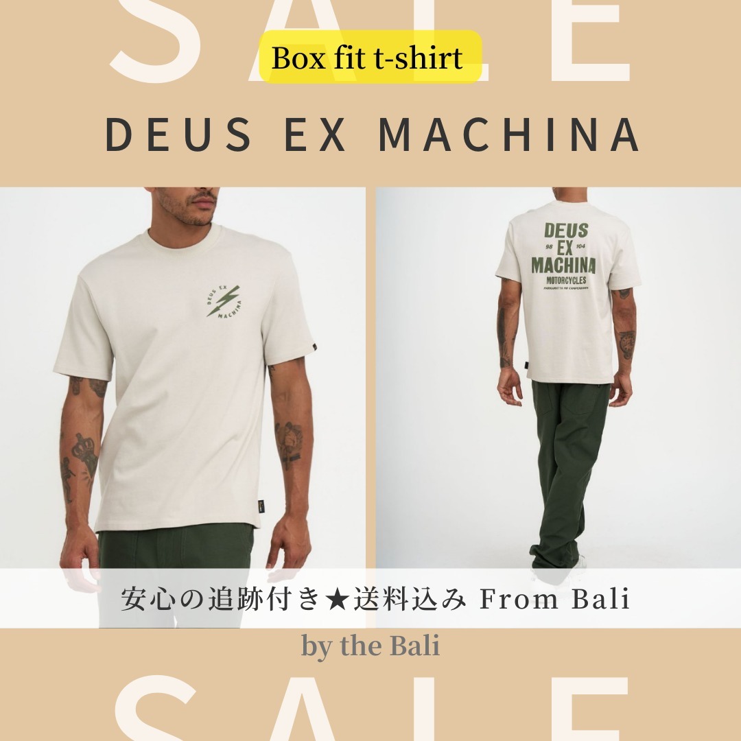【DEUS】ダーティーホワイトxオリーブグリーン★追跡付送料込み