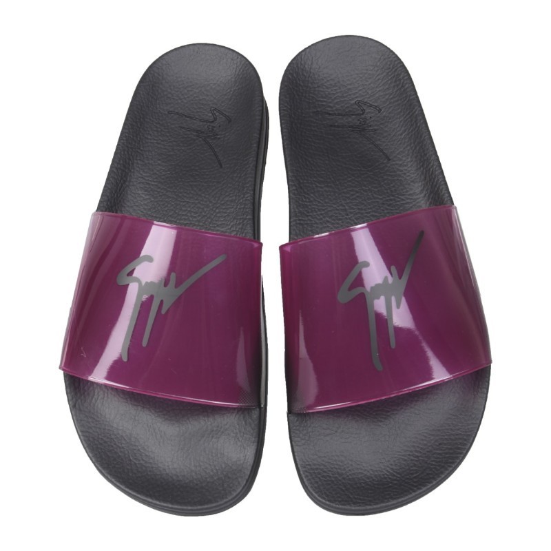 サンダル・ミュール GIUSEPPE ZANOTTI SS22 SLIDE SANDALS WITH LOGO (RS20032_001)