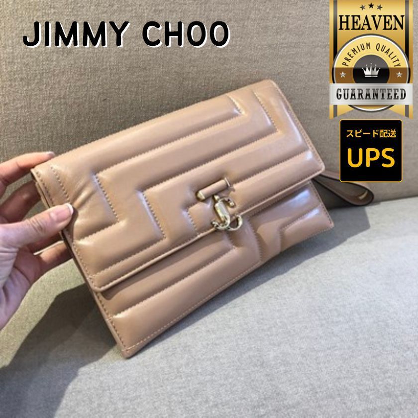 6万取引突破★UPS速達便【JIMMY CHOO】JC SQUARE_クラッチバッグ