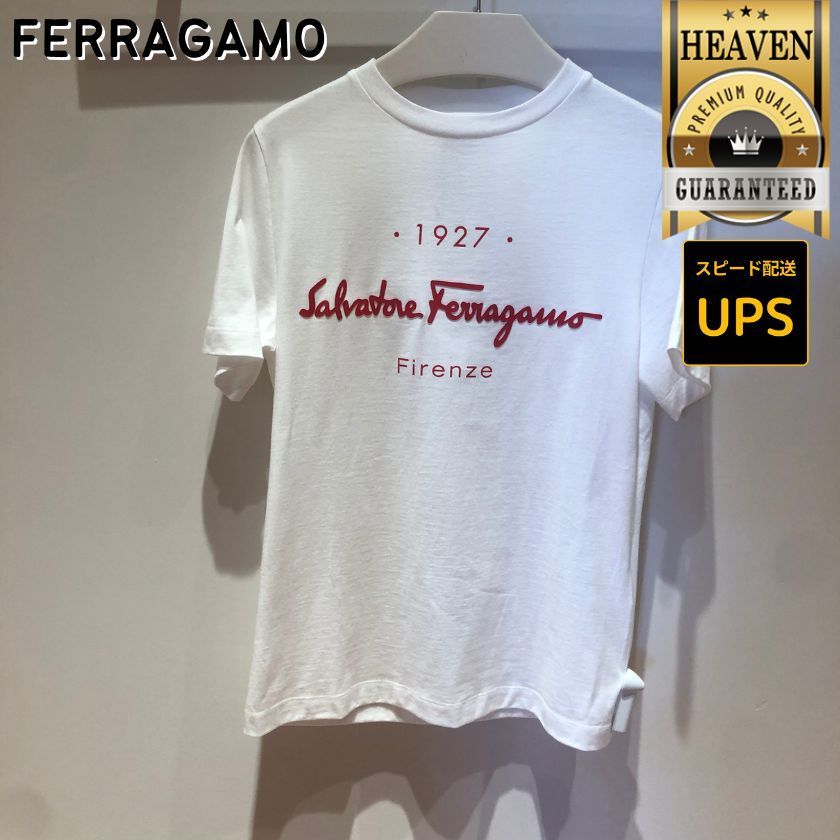 6万取引突破★UPS速達便利用！【FERRAGAMO】11C466_Tシャツ