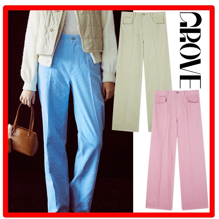 ☆韓国の人気☆【GROVE】☆23FW JEFF CORDUROY PANT.S☆関税込☆