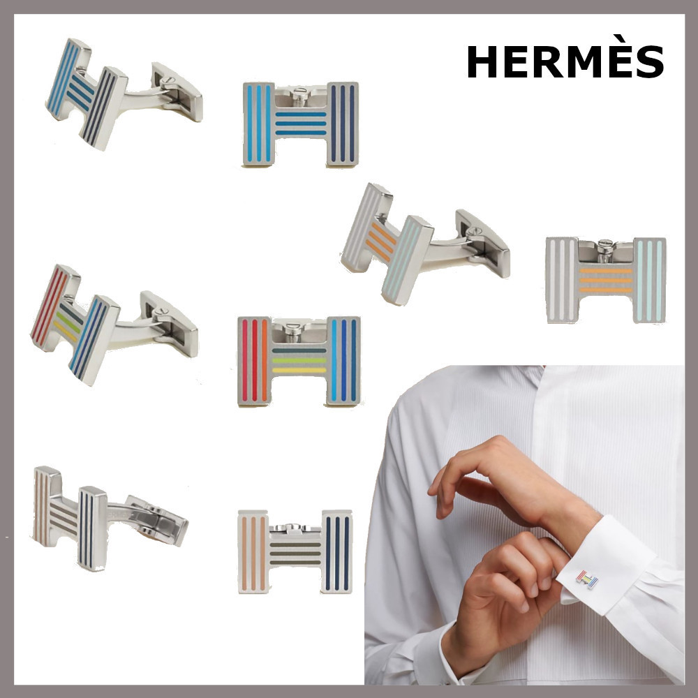 シックにきまる【HERMES】メタル製  Quizz レインボーカフス