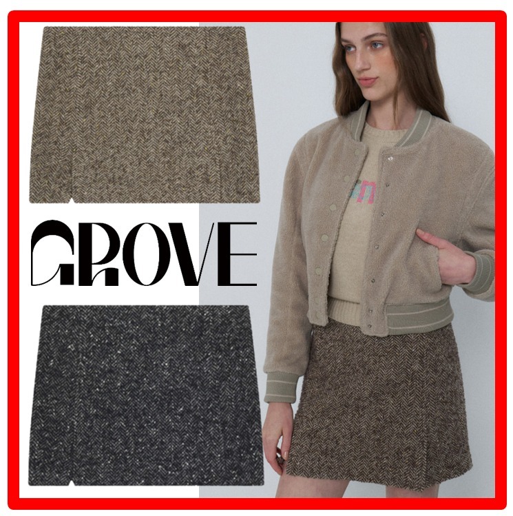 ☆韓国の人気☆【GROVE】☆23FW TOV SKIR.T☆スカート☆関税込☆