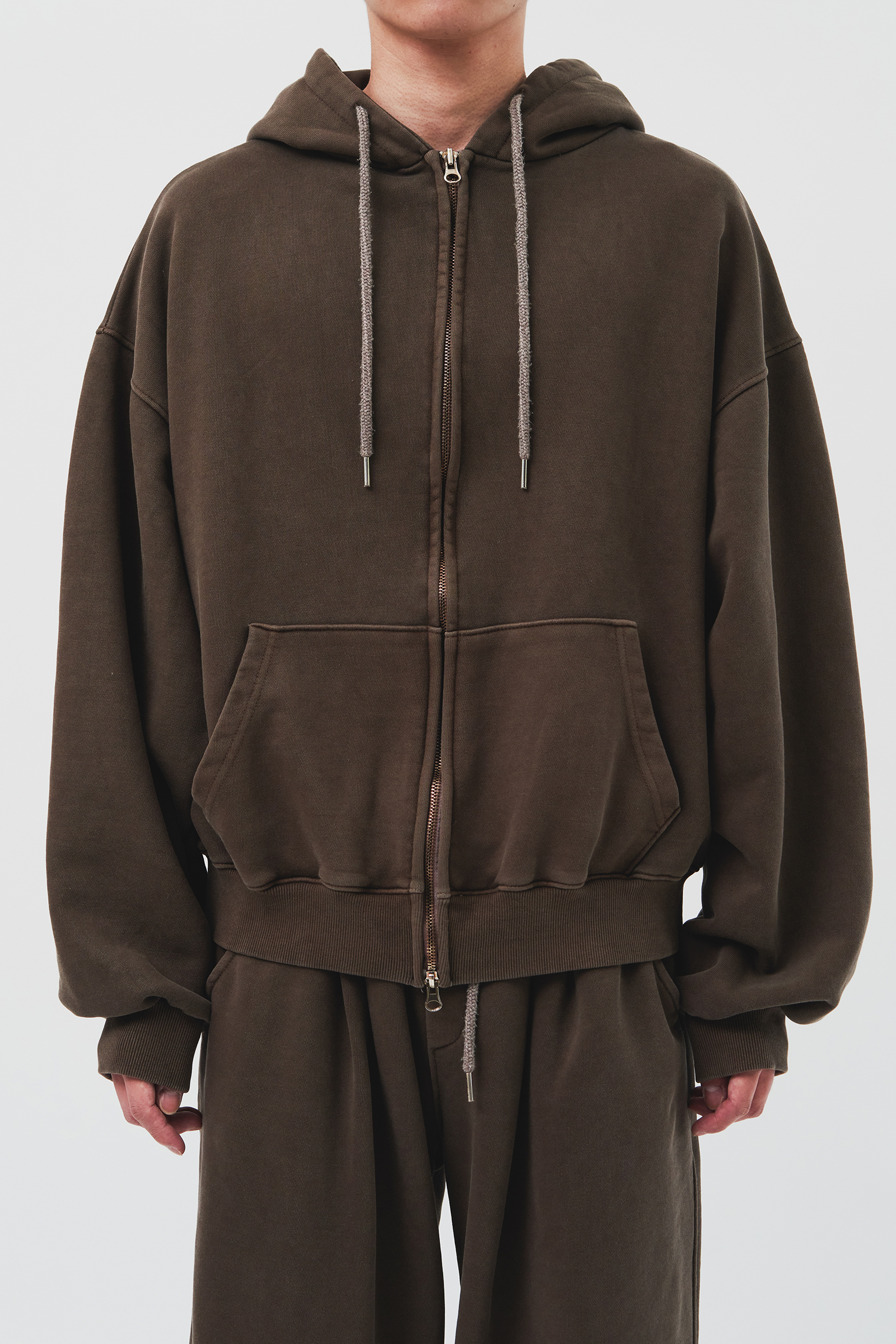 【HI FI FNK】Prost Pigment Zip Hoodie HI FI FNK】Prost Pigment Zip Hoodie (Over) (HI FI FNK