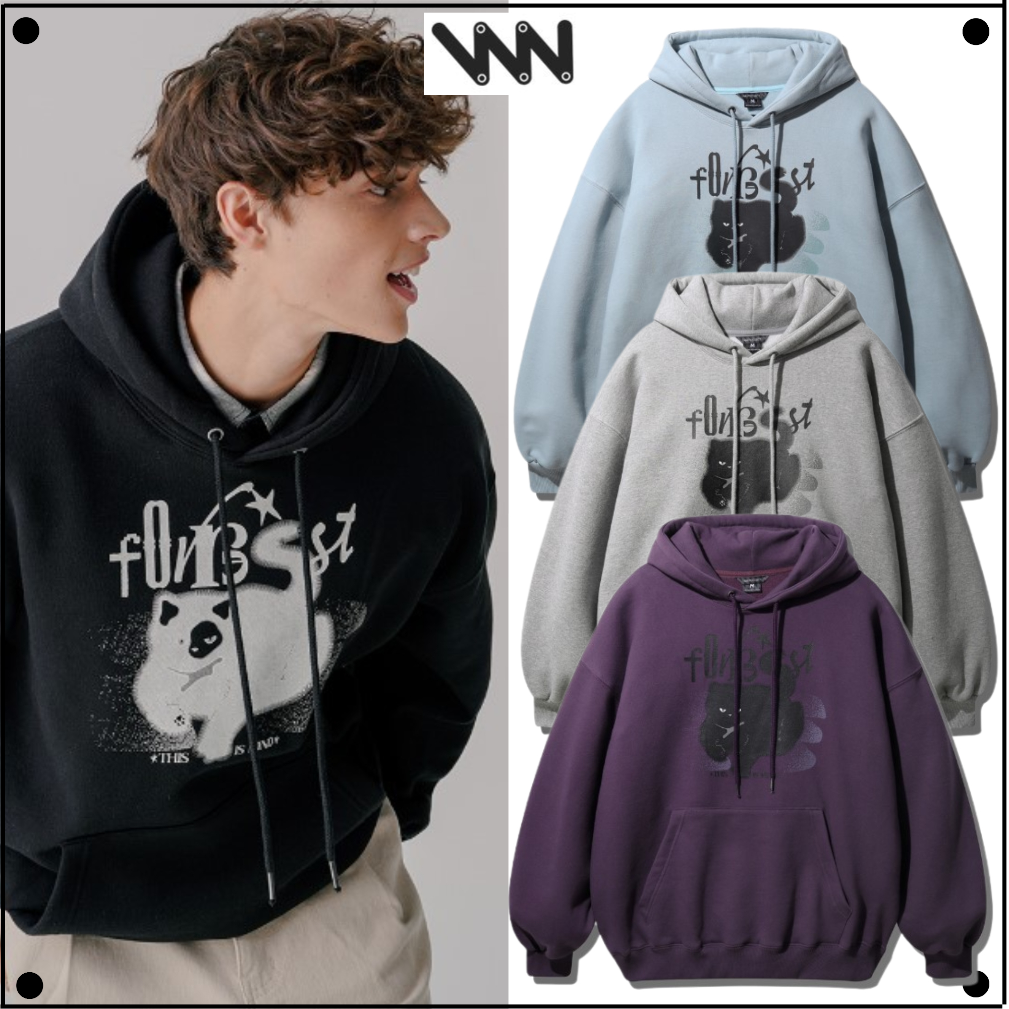 WV PROJECTのCatch Hood 全4色