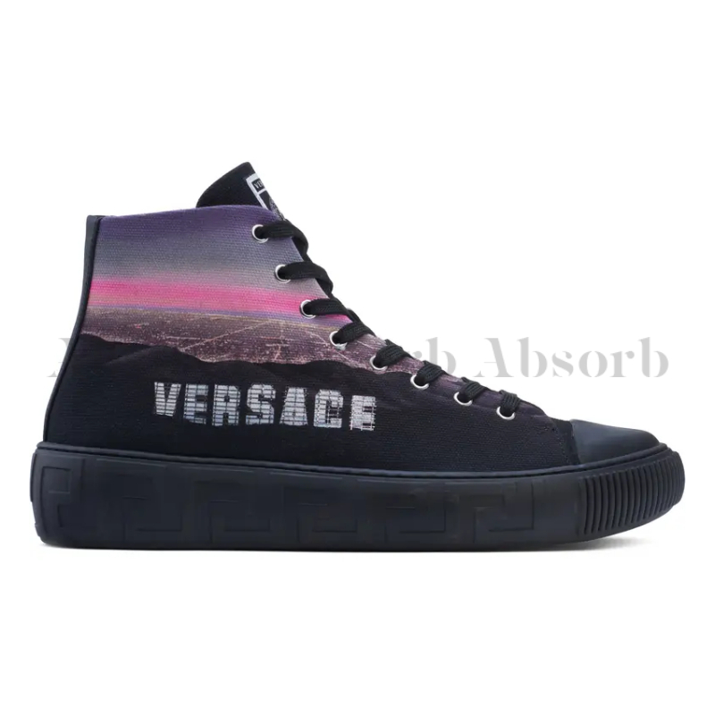 23AW NEW】VERSACE / Greca Hollywood ハイトップスニーカー