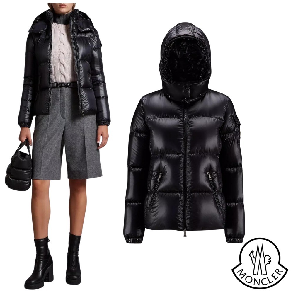【MONCLER】ショート ダウンジャケット ナイロン 双方向ジッパー