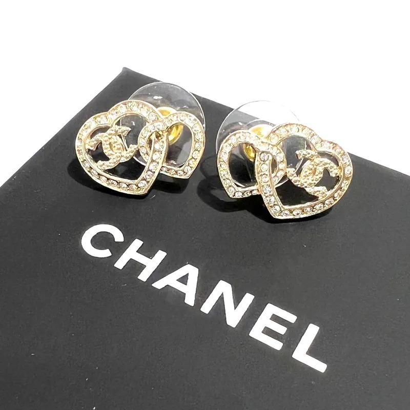 シャネル CHANEL ココマーク パール ハート ゴールド GP