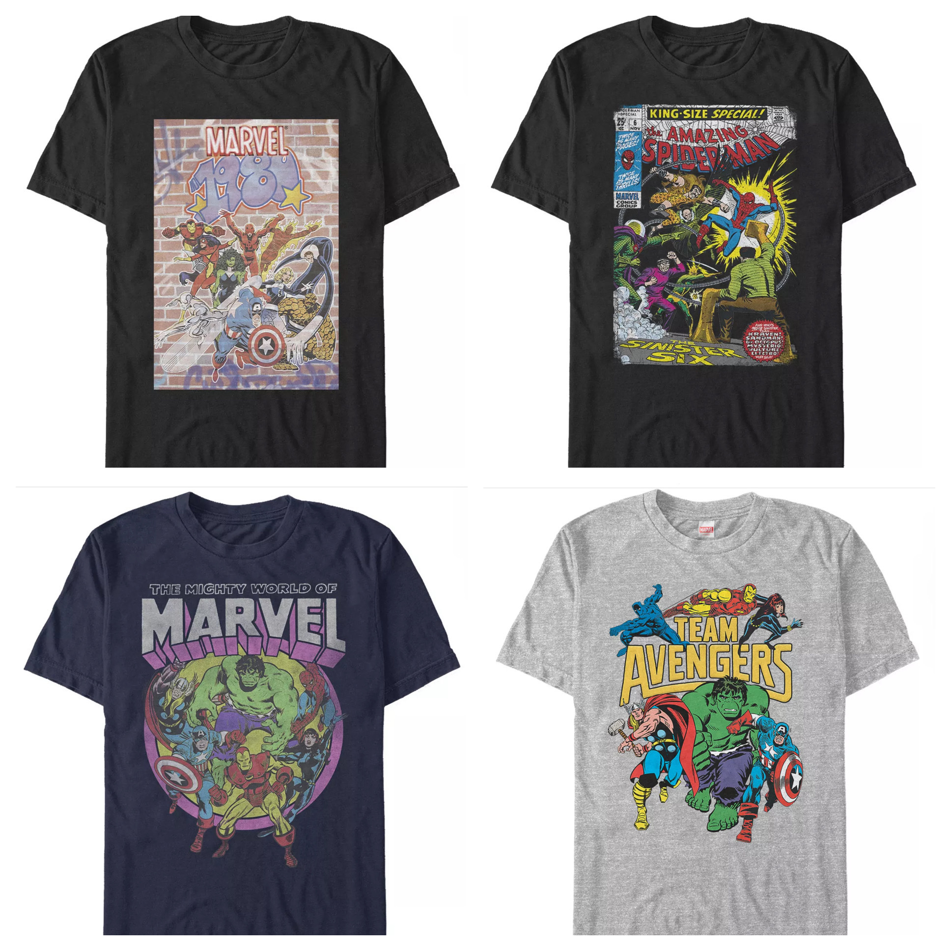 ◆送料・関税無料◆Marvel apparel公式商品 マーベルコミックTee