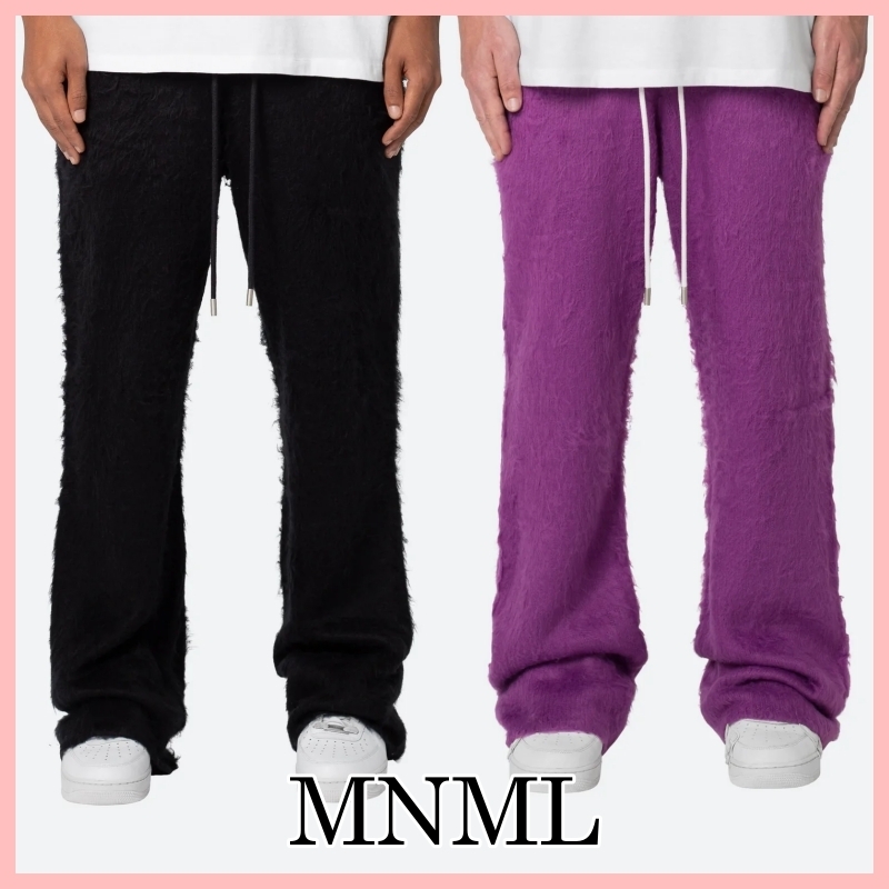 MNML FUZZY スウェットパンツ 無地 2色 送料込み