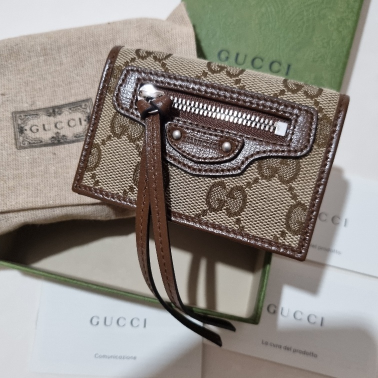 SALE★Neo Classic Mini【GUCCI x Balenciaga】3折小財布★GG柄