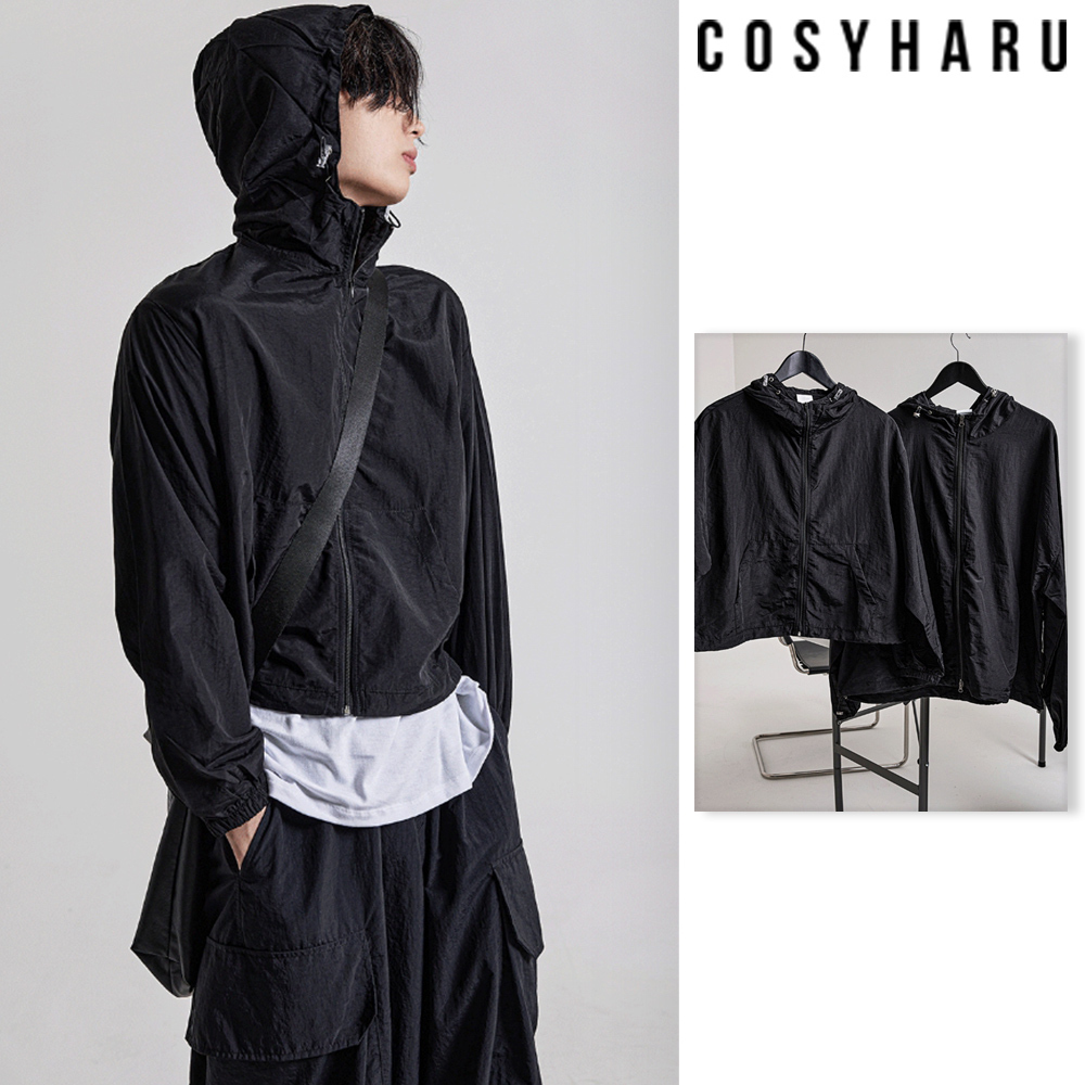 【COSYHARU】Core Gough Core Hood Windbreaker Long