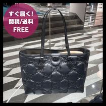 GUCCI グッチ セール GG マトラッセ レザー トートバッグ 黒