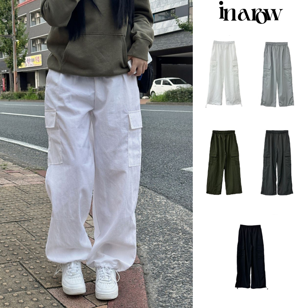 【in a row】[UNISEX] Wind String Cargo Pants