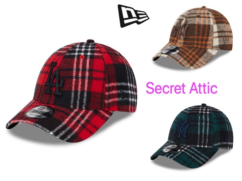 国内発送＆３色★New Era NY/LA ロゴ付きキャップ（MNs-GcK)