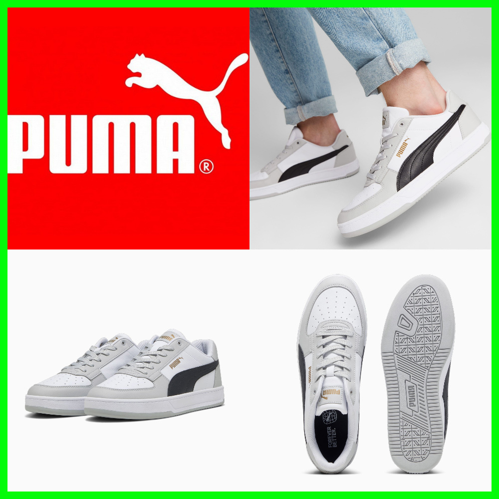 [PUMA]★Puma Caven 2.0_White & Gray-Gold★男女共用★