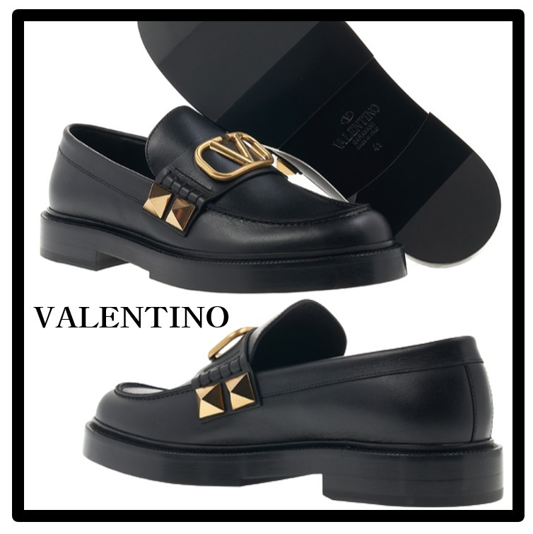 ☆関税込☆VALENTINO☆STUD SIGN LOAFER☆ (VALENTINO/ドレス