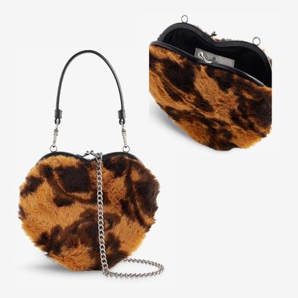 Vivienne Westwood Shoulder Bags Leopard Patterns Casual Style Faux Fur Blended Fabrics 2WAY