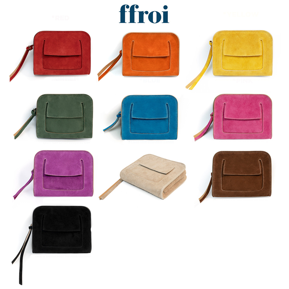 【ffroi】suede box clutch large