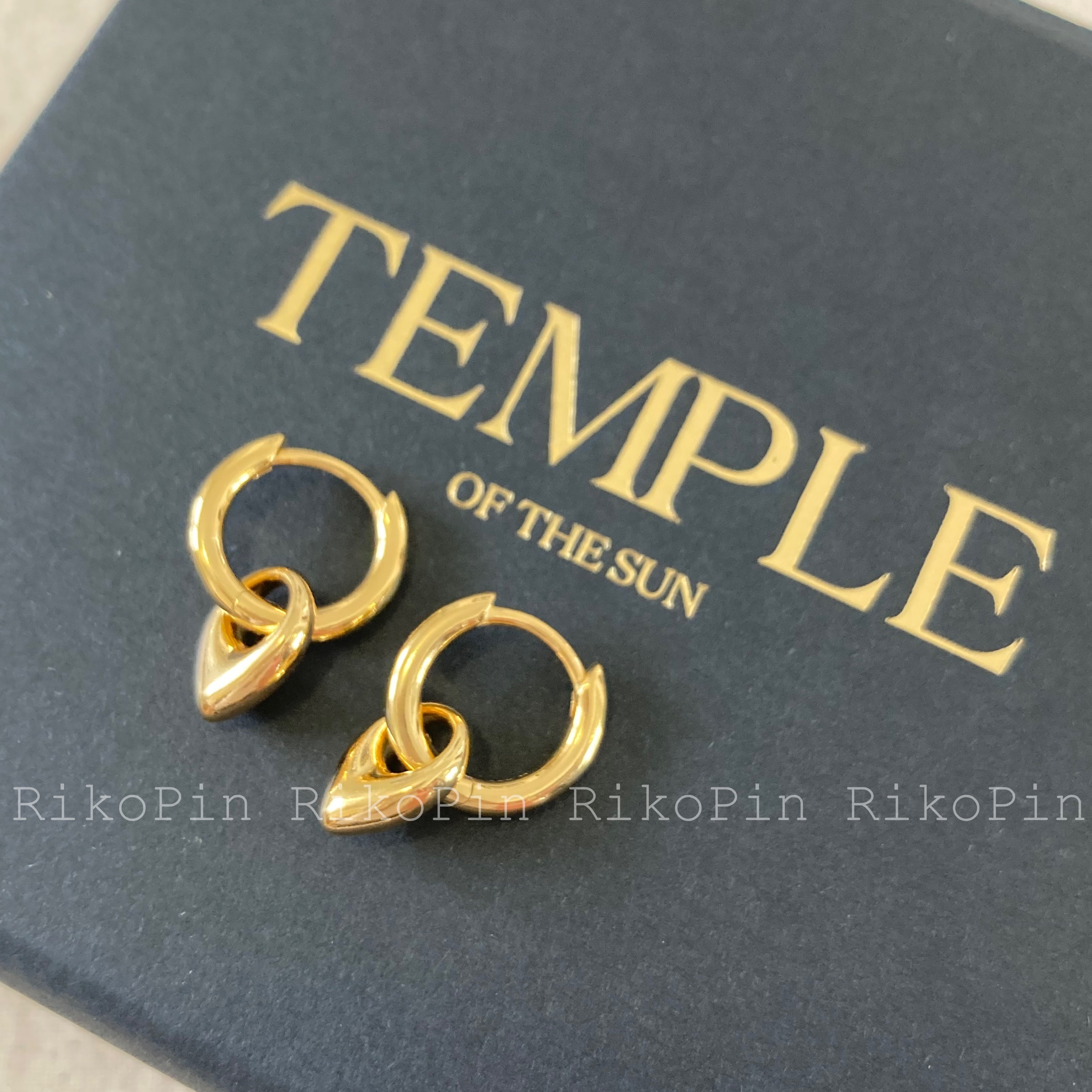 【TEMPLE OF THE SUN】Sanna フープピアス/ゴールド/Greca