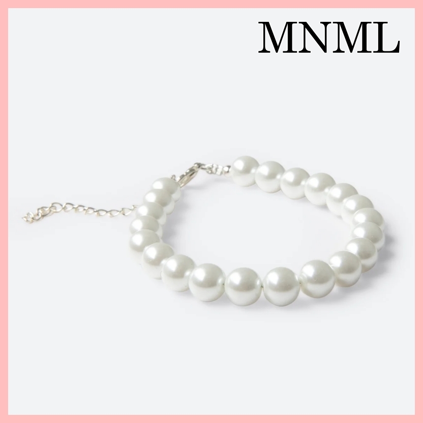 MNML SOLID パール ブレスレット Off white 送料込み