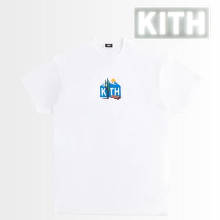 KITH NYC More T-Shirts Unisex Street Style Plain Cotton Short Sleeves Logo