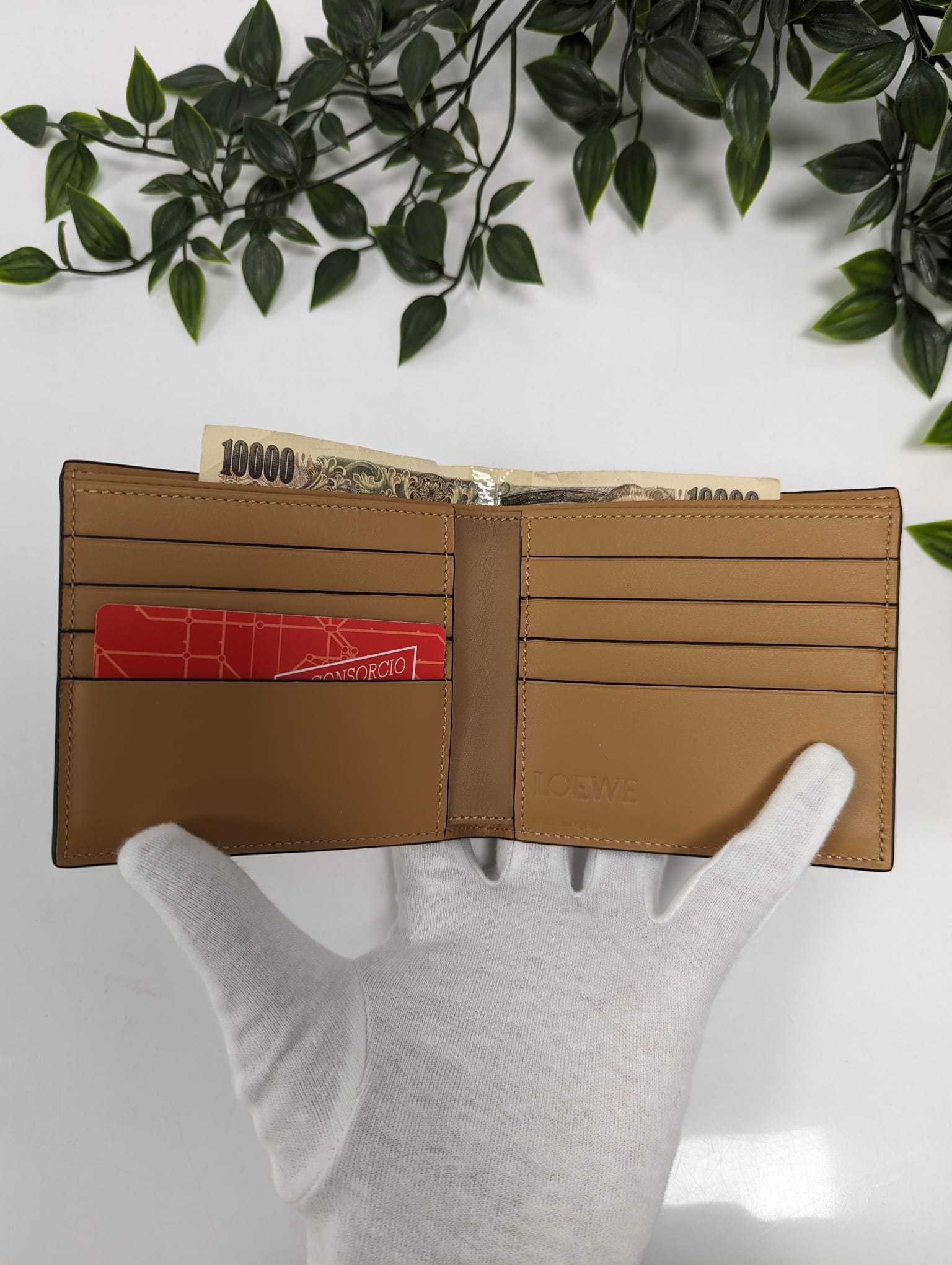 6万取引突破☆UPS速達便利用【LOEWE】C510302X04_折りたたみ財布
