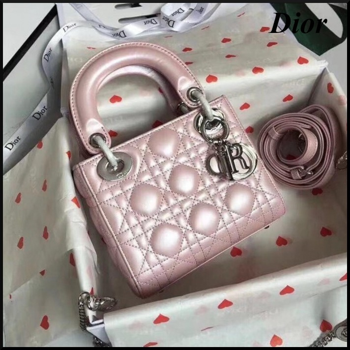 【日本未入荷☆素敵な光沢】DIOR LADYDIORバッグミニ