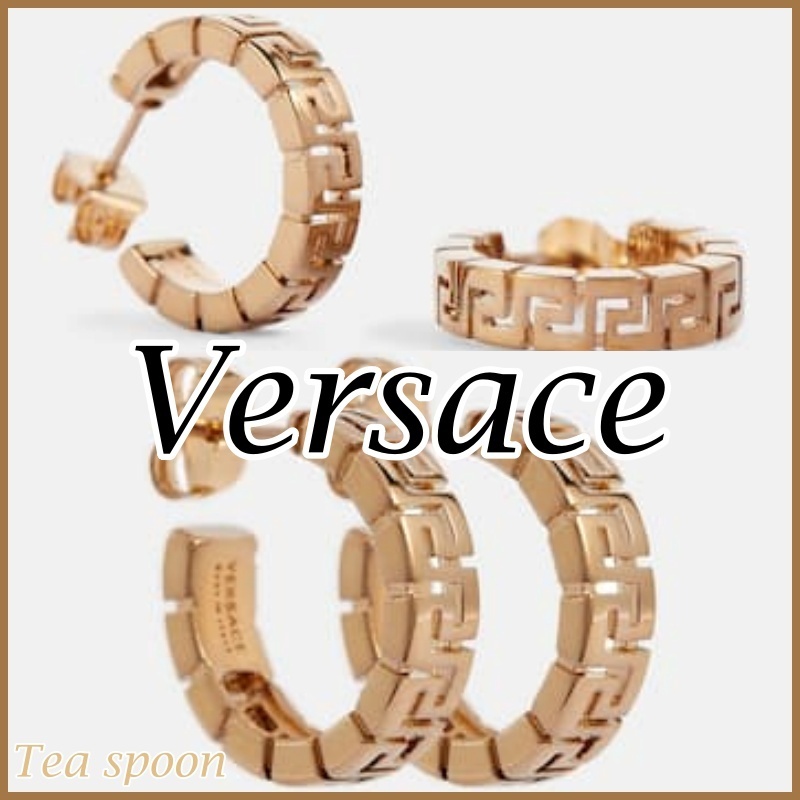 VERSACE◆Greca Hoop Earrings/ピアス 送料込