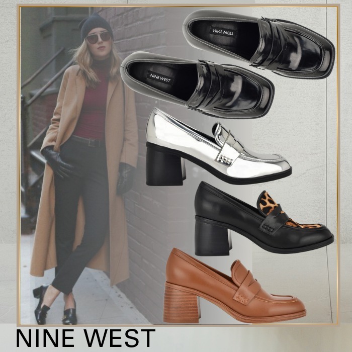 Nine West*きれい魅せ*スタイルアップ*ローファー/Avalia
