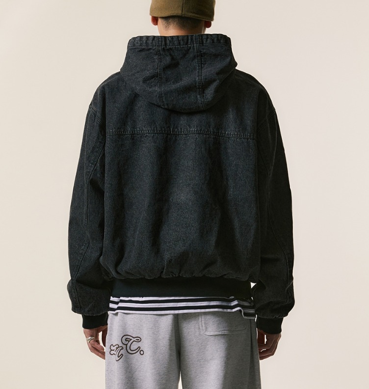 [LMC] GOTHIC OVAL DENIM HOODIE JACKET ★新作★ 23FW LMC ]☆GOTHIC OVAL DENIM HOODIE JACKET