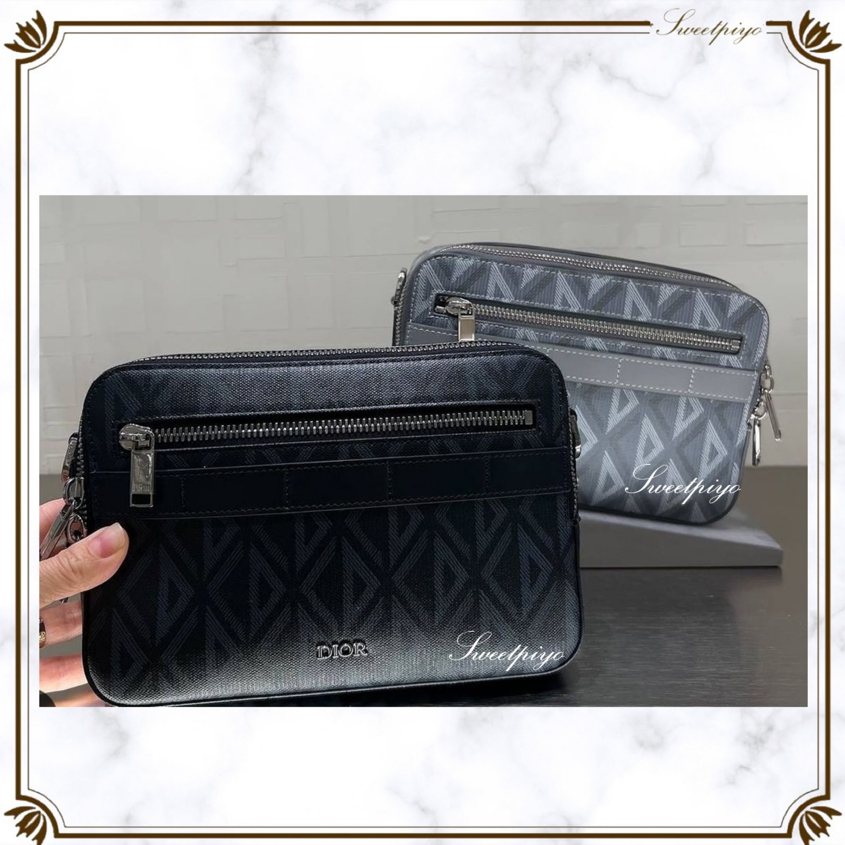 Dior☆ショルダーバッグ CDダイヤモンド ストラップ 2way